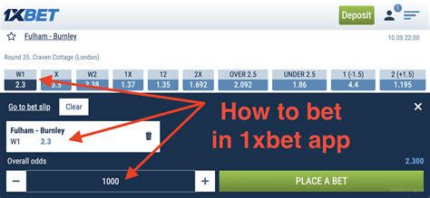 How to bet on 1xbet